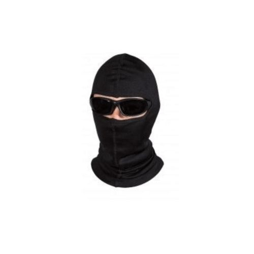 Cagoule panoramique noire 100% coton