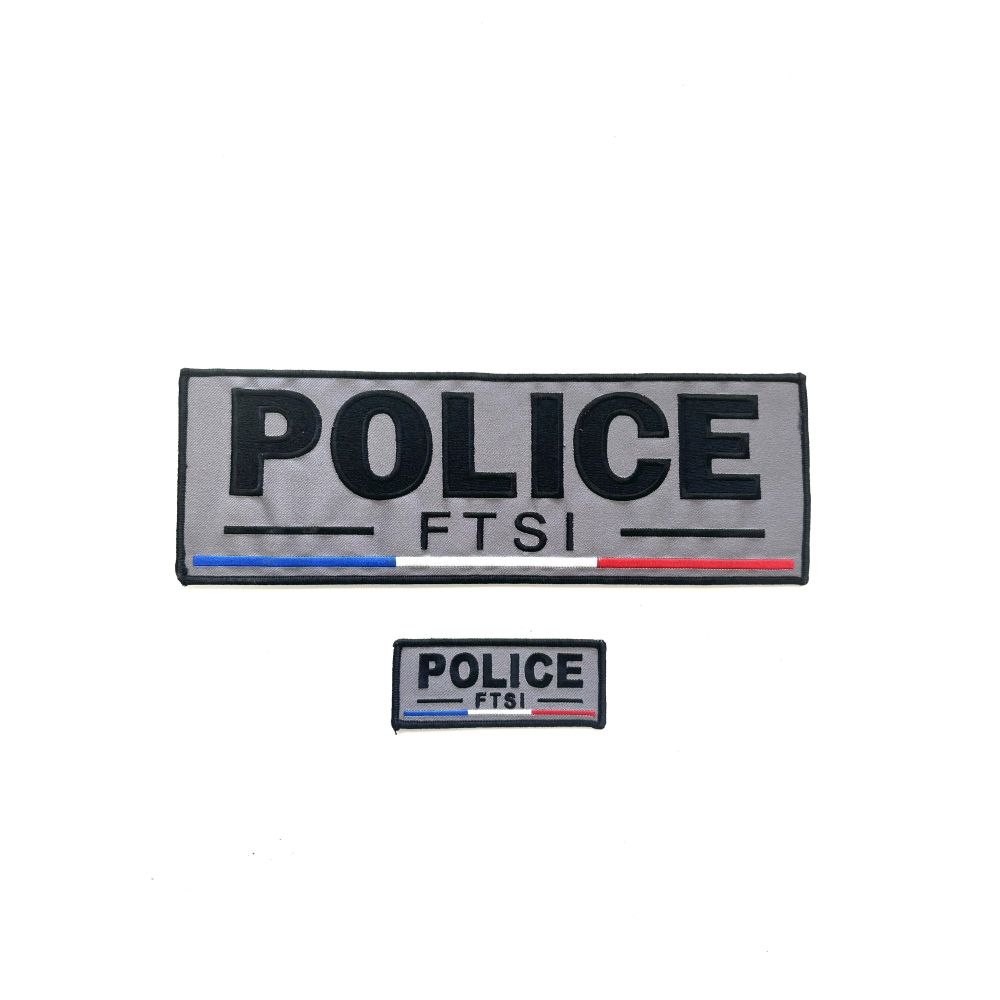 Jeu de bandes brodées Police FTSI Jeu de bandes brodées Police FTSI