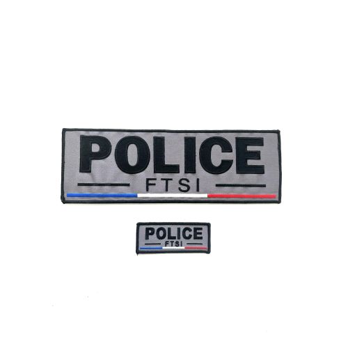 Jeu de bandes brodées Police FTSI 