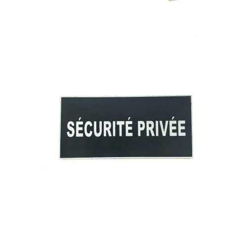 Bande dorsale rétro-réflechissante Sécurité Privée 