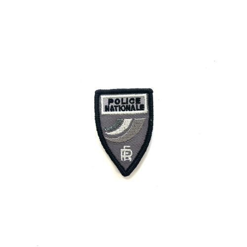 Mini Écusson brodé triangulaire Police Nationale basse visibilité