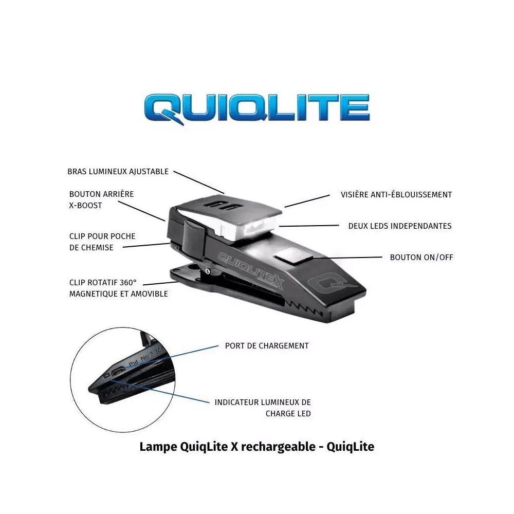 Lampe QuitLiteX rechargeable UV / Blanc