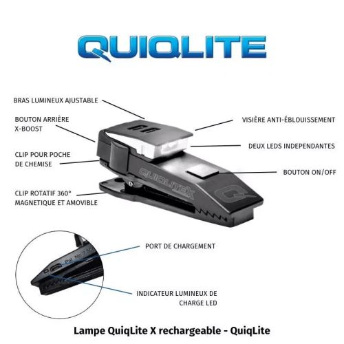 Lampe QuitLiteX rechargeable UV / Blanc