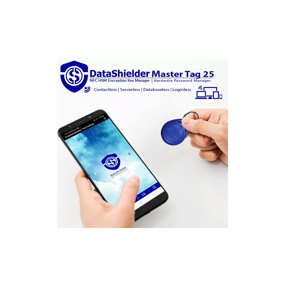 DataShielder NFC HSM Master Blue EviTag - Freemindtronic DataShielder NFC HSM Master Blue EviTag - Freemindtronic