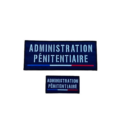 Jeu de bandes brodées Administration Pénitentiaire France pour Housse Tac