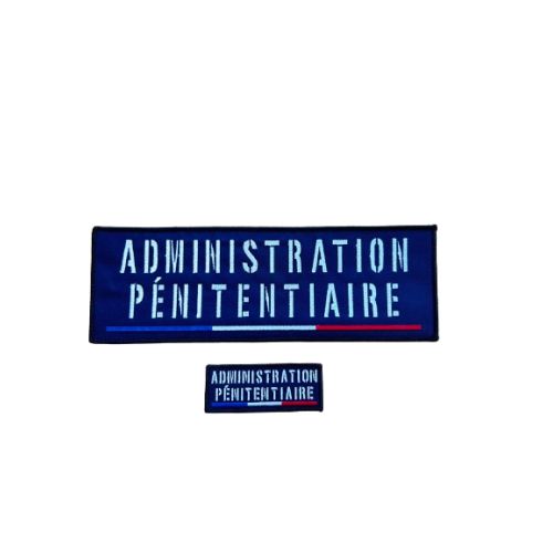 Jeu de bandes brodées Administration Pénitentiaire France 