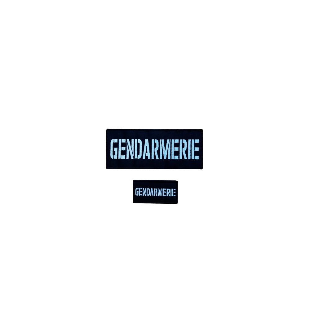 Jeu de bandes brodées Gendarmerie pour Housse Tac ADN Tactical Jeu de bandes brodées Gendarmerie pour Housse Tac ADN Tactical