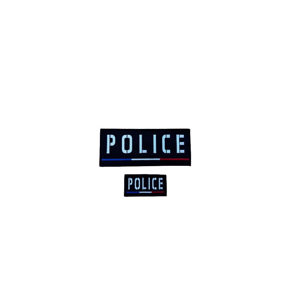 Jeu de bandes brodées Police France pour la housse Tac ADN Tactical Jeu de bandes brodées Police France pour la housse Tac ADN Tactical