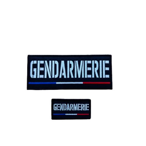 Jeu de bandes brodées Gendarmerie France pour la housse Tac ADN Tactical