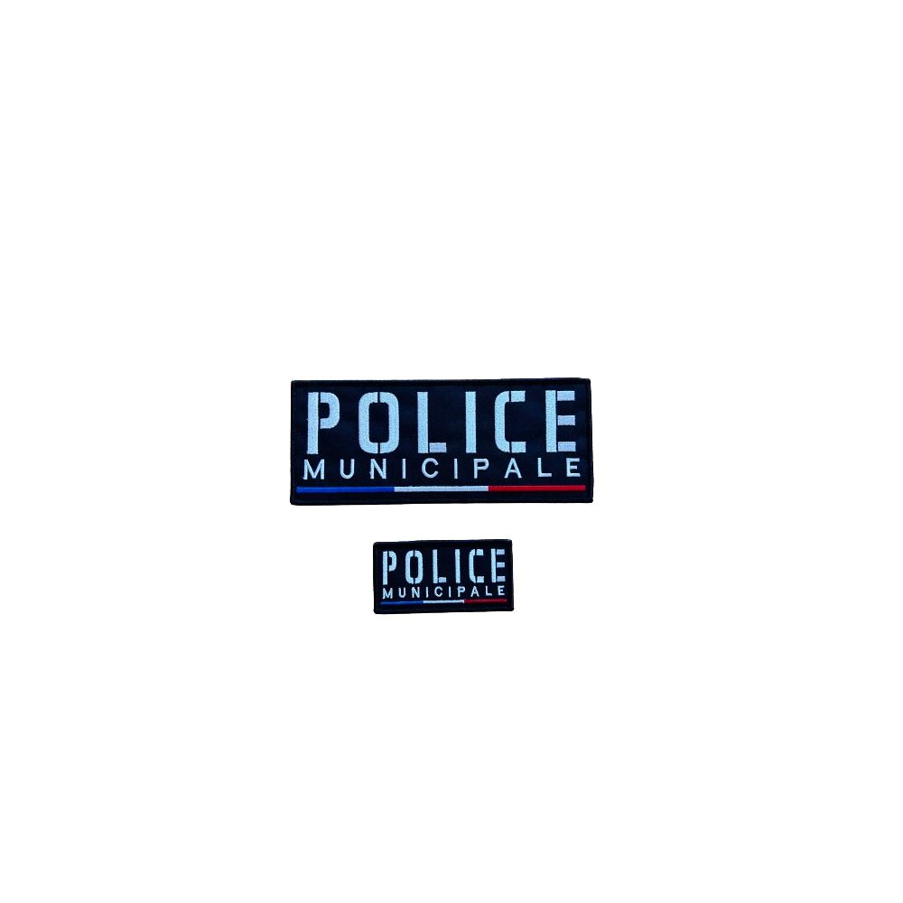 Jeu de bandes brodées Police Municipale France pour Housse Tac ADN Tactical Jeu de bandes brodées Police Municipale France pour Housse Tac ADN Tactical