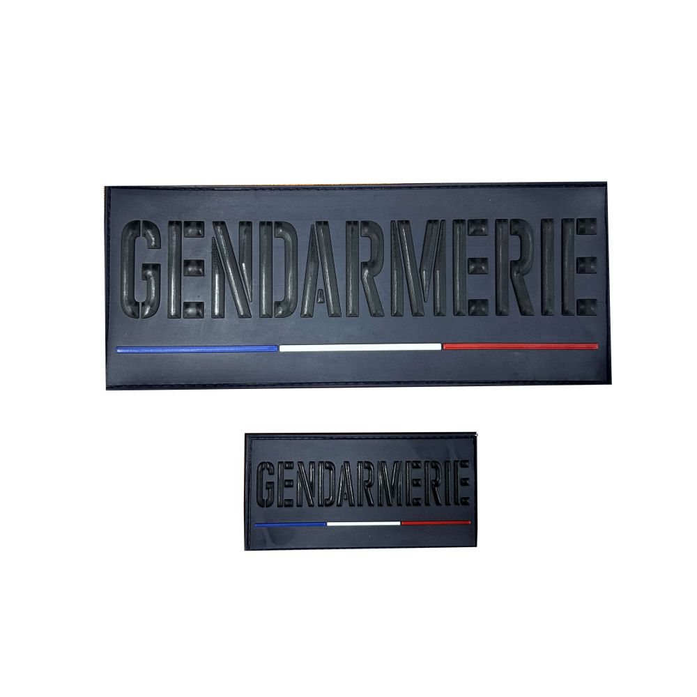 Jeu de bandes PVC Gendarmerie basse visibilité France pour Housse Tac ADN Tactical Jeu de bandes PVC Gendarmerie basse visibilité France pour Housse Tac ADN Tactical