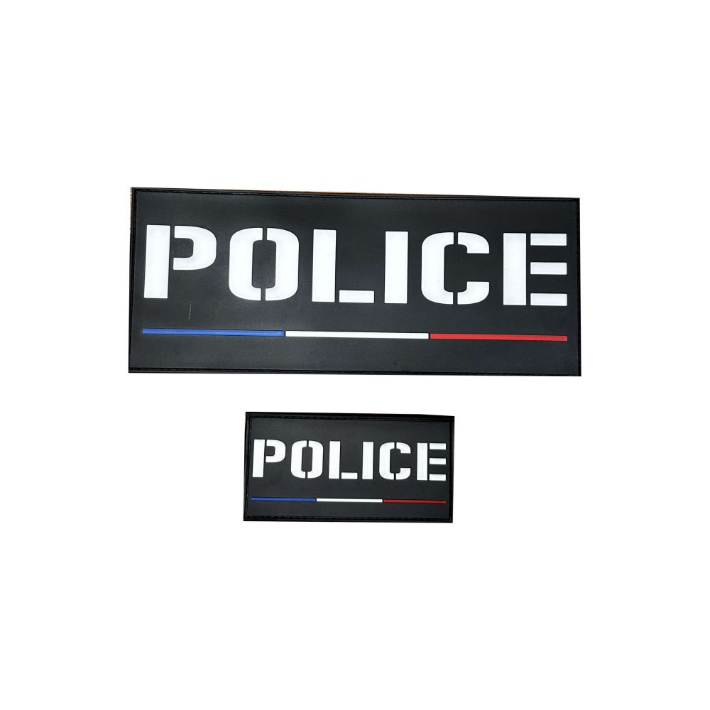 Jeu de bandes PVC Police France pour la housse Tac ADN Tactical Jeu de bandes PVC Police France pour la housse Tac ADN Tactical