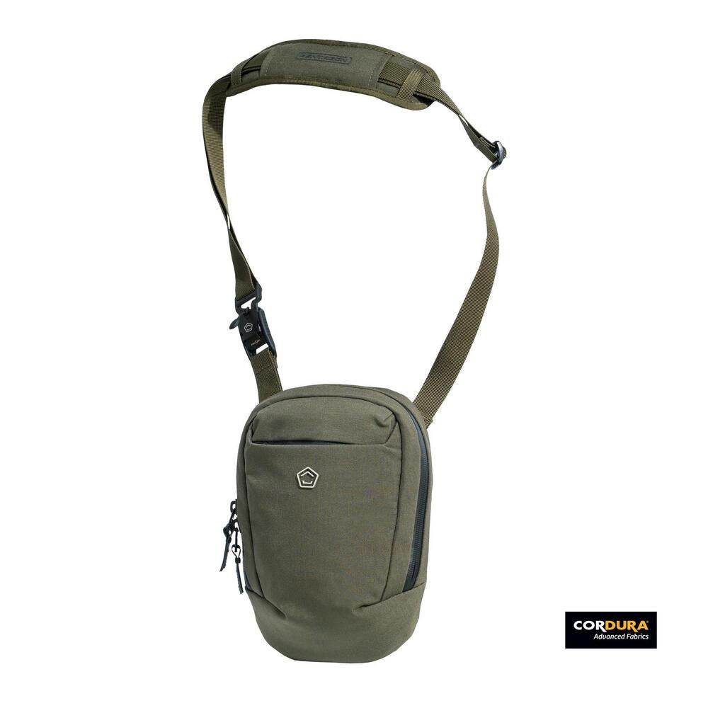 Sacoche bandoulière port discret vert OD Consul Vertical - Pentagon Tactical Sacoche bandoulière port discret vert OD Consul Vertical - Pentagon Tactical
