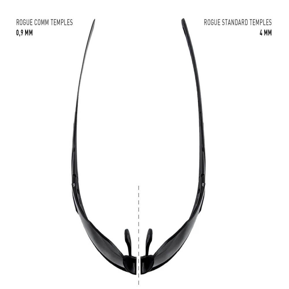 Kit lunettes Rogue Comm noir verres fumés, clairs et oranges - Wiley X Kit lunettes Rogue Comm noir verres fumés, clairs et oranges - Wiley X