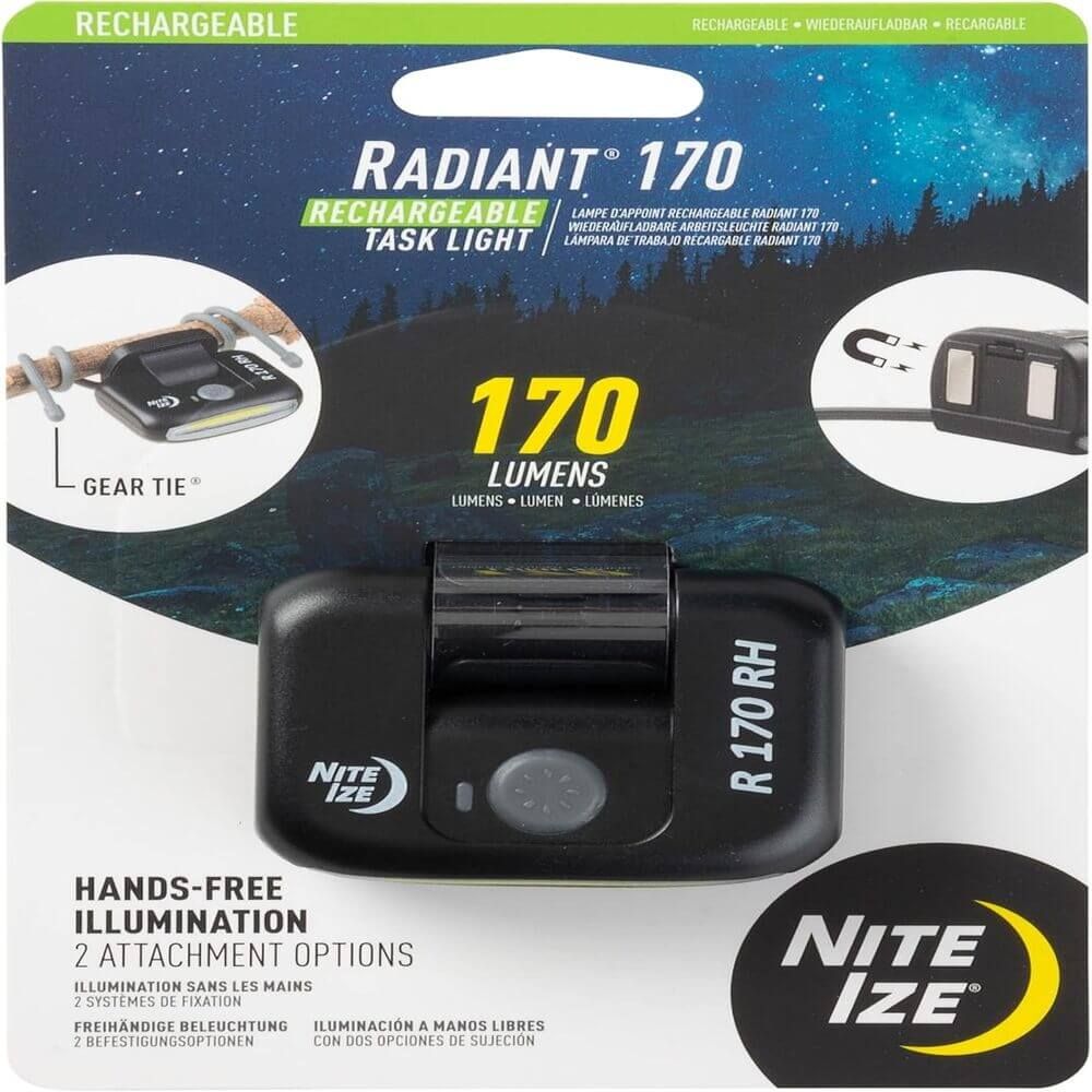 Lampe Radiant Task Light rechargeable 170 Lumens - NiteIze Lampe Radiant Task Light rechargeable 170 Lumens - NiteIze
