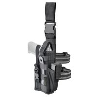 Holster de cuisse molle ambidextre pour arme automatique