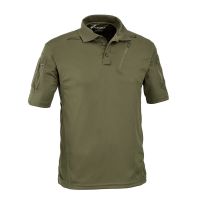 Polo respirant manches courtes avec poches en polyester mesh