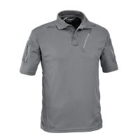 Polo respirant manches courtes avec poches en polyester mesh