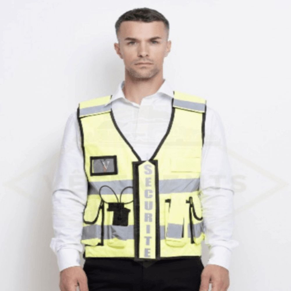 Gilet tactique SECURITE Haute visibilité jaune Thor - VVS Gilet tactique SECURITE Haute visibilité jaune Thor - VVS