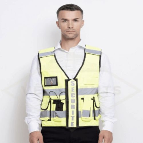 Gilet tactique SECURITE Haute visibilité jaune Thor - VVS