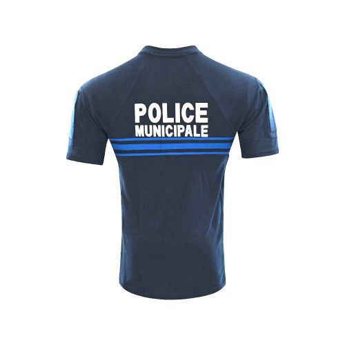 Tee-shirt Instructor Coton Dark Navy Police Municipale