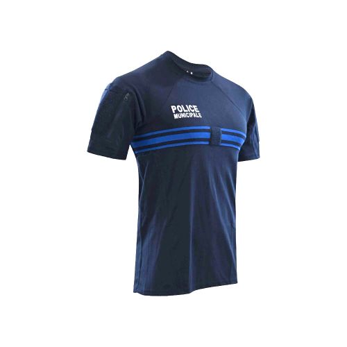 Tee-shirt Instructor Coton Dark Navy Police Municipale