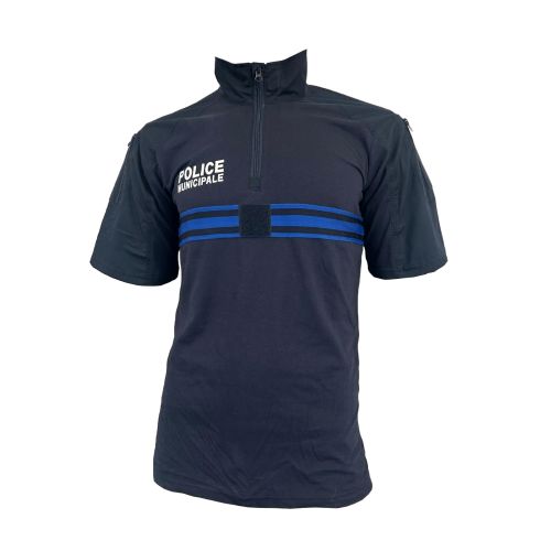 Combat shirt manches courtes Dark Navy Police Municipale