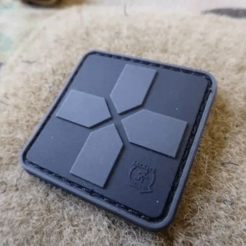 Patch croix medicale PVC - noir - Clawgear