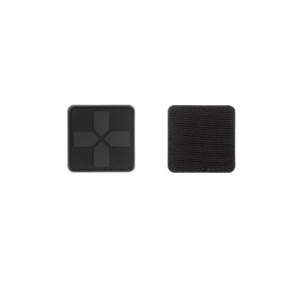 Patch croix medicale PVC - noir - Clawgear