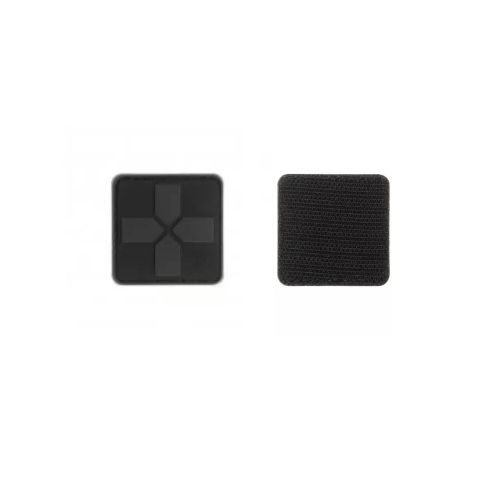 Patch croix medicale PVC - noir - Clawgear